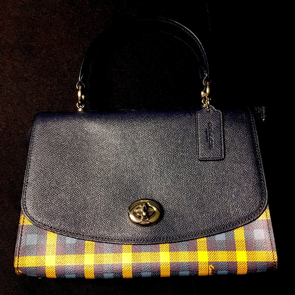 Plaid Coach Purse
